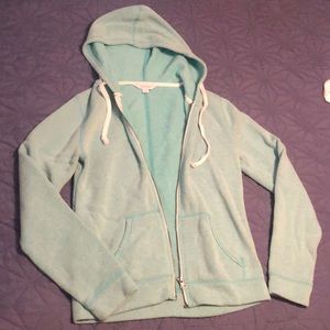 Mint colored Curfew zip up.